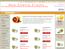 Tablet Screenshot of buyexoticfruits.com